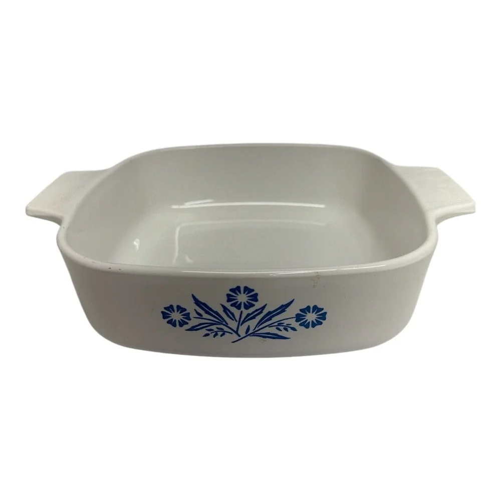 Corning Ware Blue Cornflower 1 Qt. A-1-B EUC No Lid Casserole Baking Dish